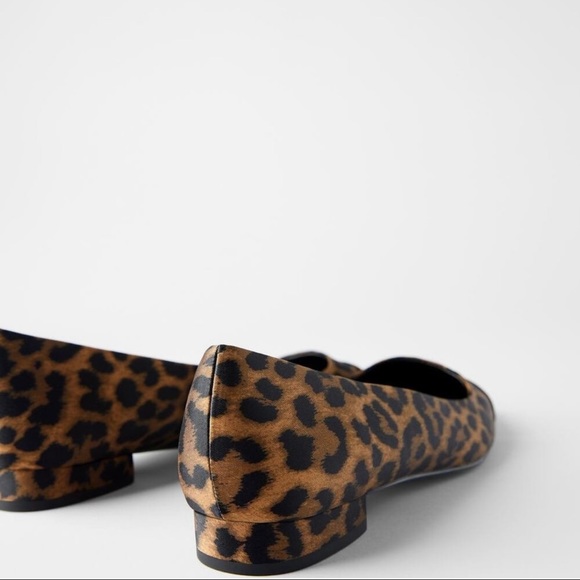 ZARA Cap Toe Animal Print Ballet Flats 2518/510/195 Women - Picture 3 of 5